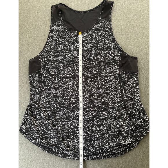 Lululemon | Women's Yoga Black Splatter Sculpt Sleeveless Mesh Tank | Medium - Picture 6 of 8